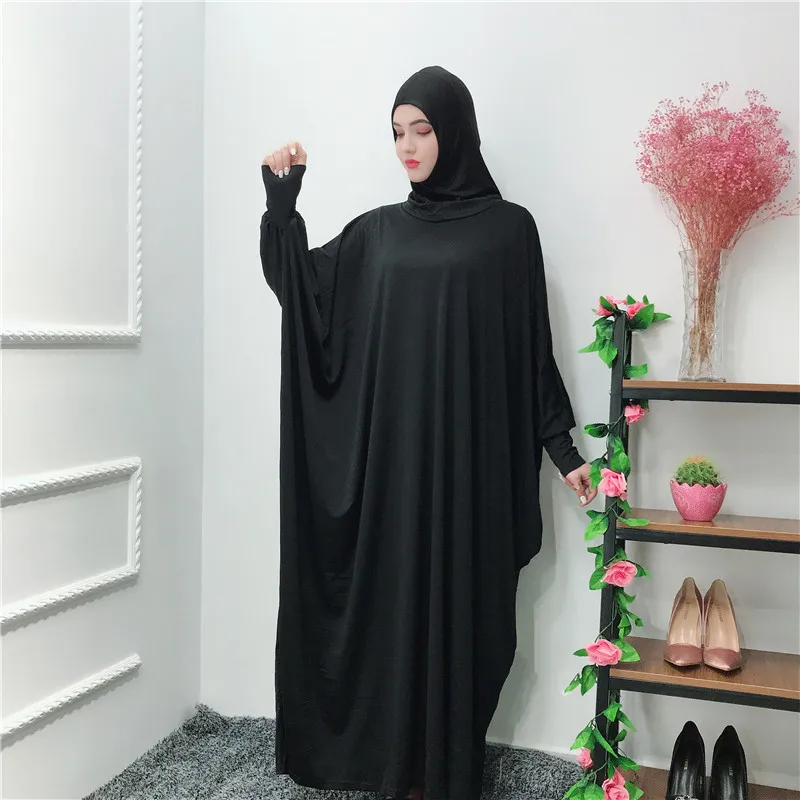 

Women Elegant Fancy Lace Black Muslim Islamic Hot Selling Arab Lady Black Abaya, As pics