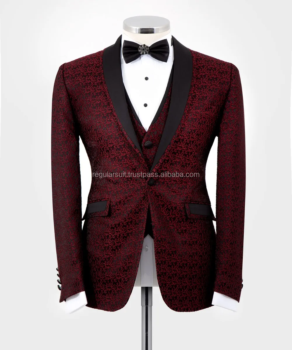 dark red tuxedo