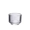 Hot sale handmade clear glass votive candle holders 58mm
