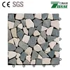 Interlocking WPC stone DIY tiles outdoor decking decoration easy install