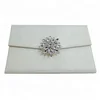 Elegant Ivory Magnet Lock Silk Envelope For Wedding Cards