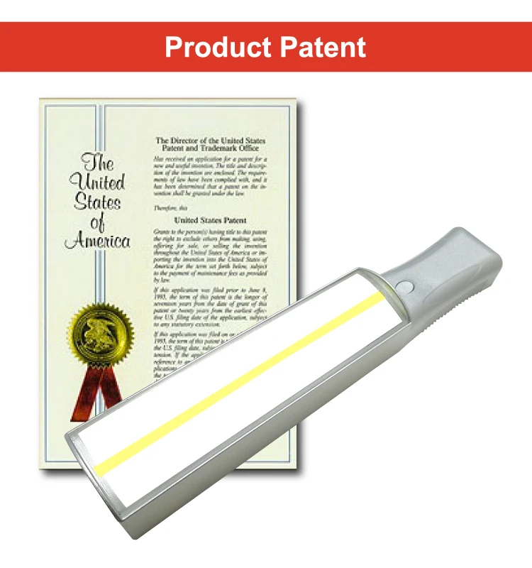 Unique Led Raise Bar Magnifier With Reading Guide Line For Reading