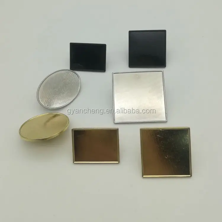 Round Square Rectangle Oval Sublimation Metal Epoxy Blank Lapel Pins S