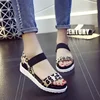 New Hot Sale Sandals Women Summer Slip On Shoes Peep-toe Flat Shoes Roman Sandals Mujer Sandalias Ladies Flip Flops Sandal