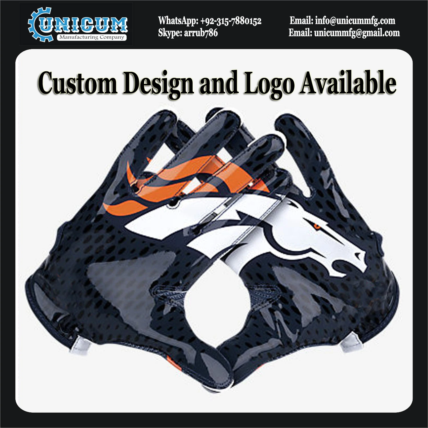 American Football Receiver Gloves Customized Printed Buy Customized