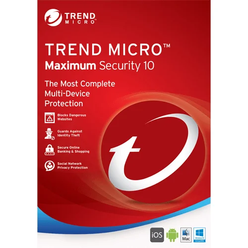 

100% Genuine Licensed keys Trend Micro 2019 Maximum Security (3 year, 3 device)