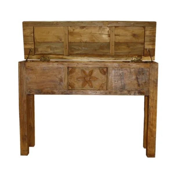 carved wood storage chest wall box old teak jepara furniture