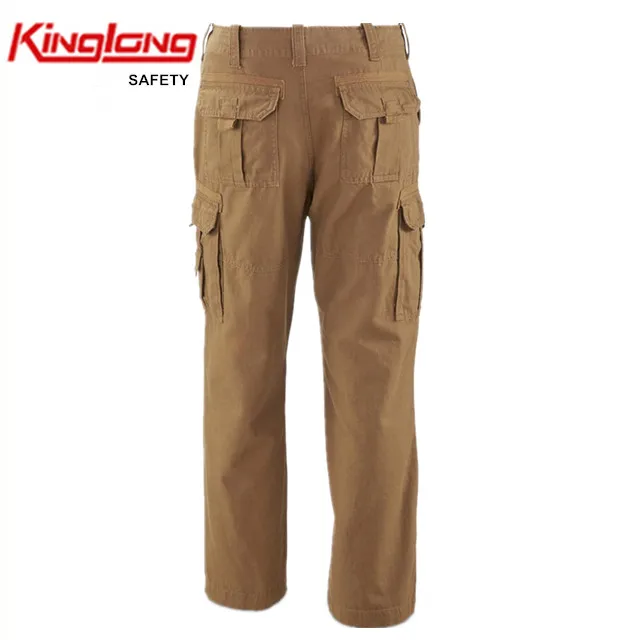 6 Pocket Heavy Duty Electrician Work Cargo Pants Khaki Color Pants ...