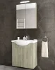 Greece Suspended Vanity Set Modern Style Bathroom Vanities ALBA 65 ELM WOOD
