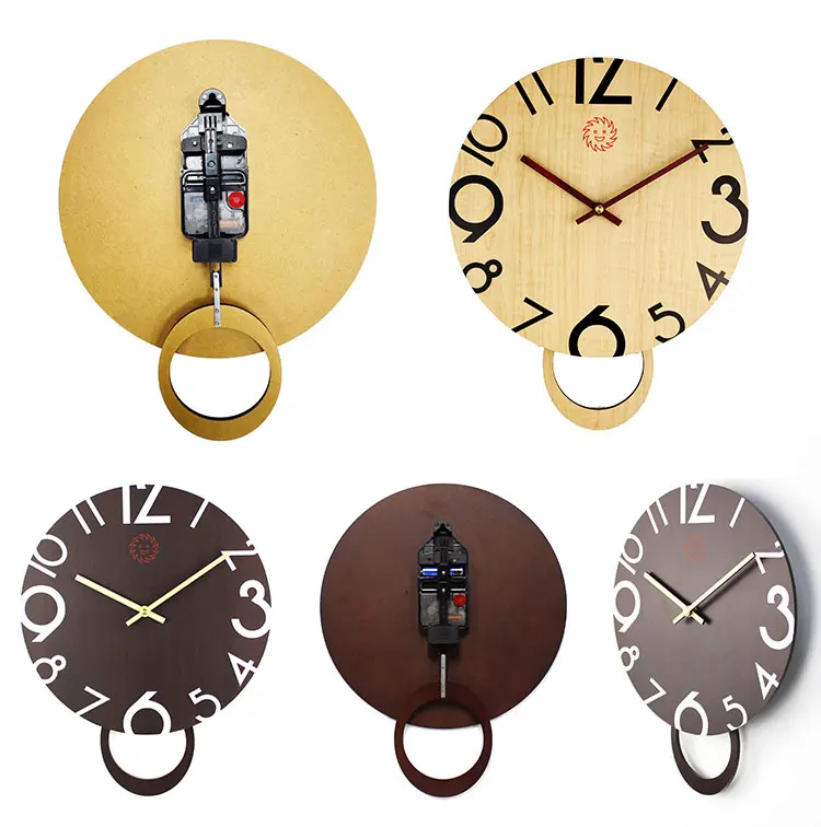 Mechanical Movement Wood Mdf Pendulum Clock Buy Pendulum Clock