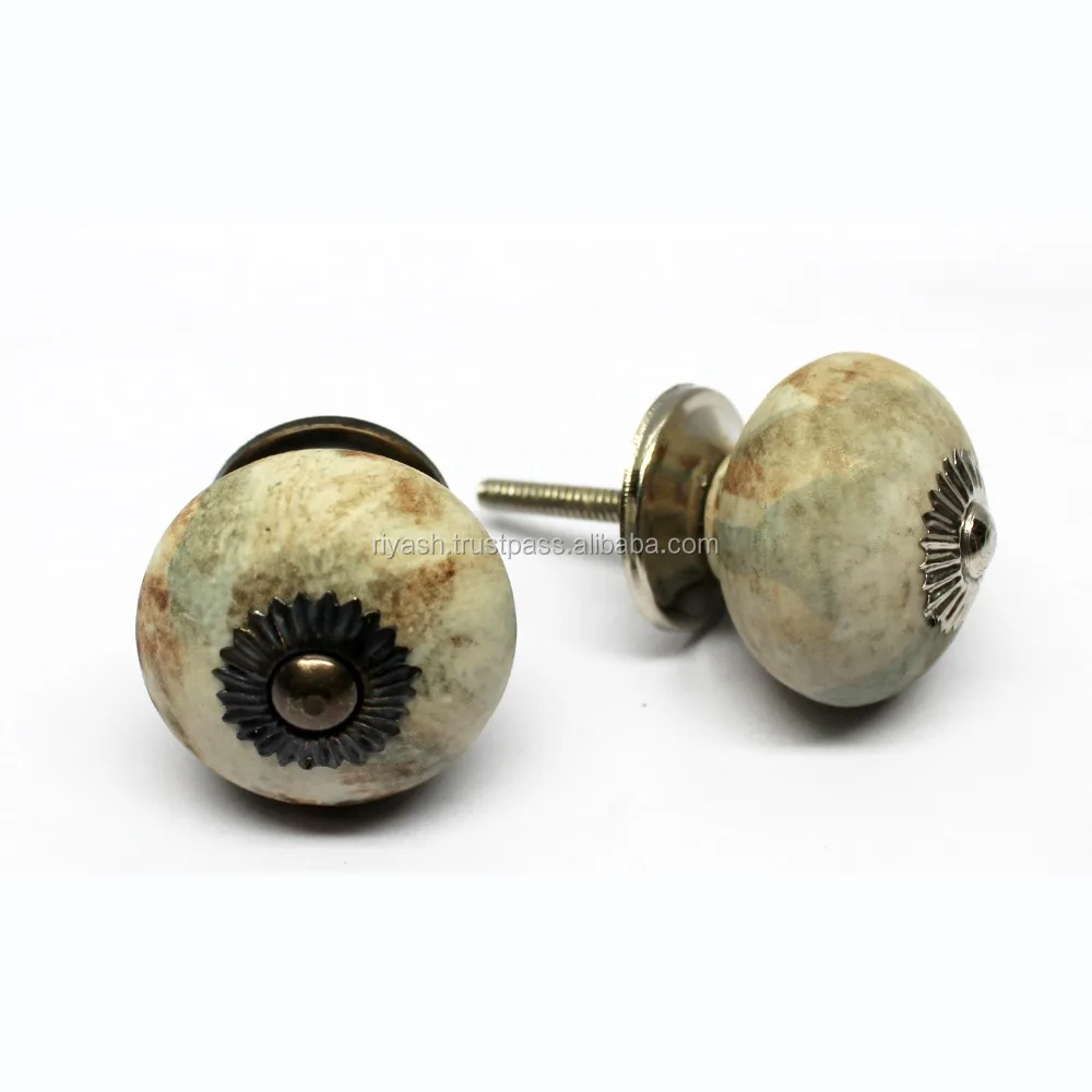 Marble Look Ceramic Drawer Knobs Pulls Buy Handmade Drawer