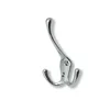 Zinc Alloy Clothes Double Hook Coat Hat Robe Holder Wall Hanger