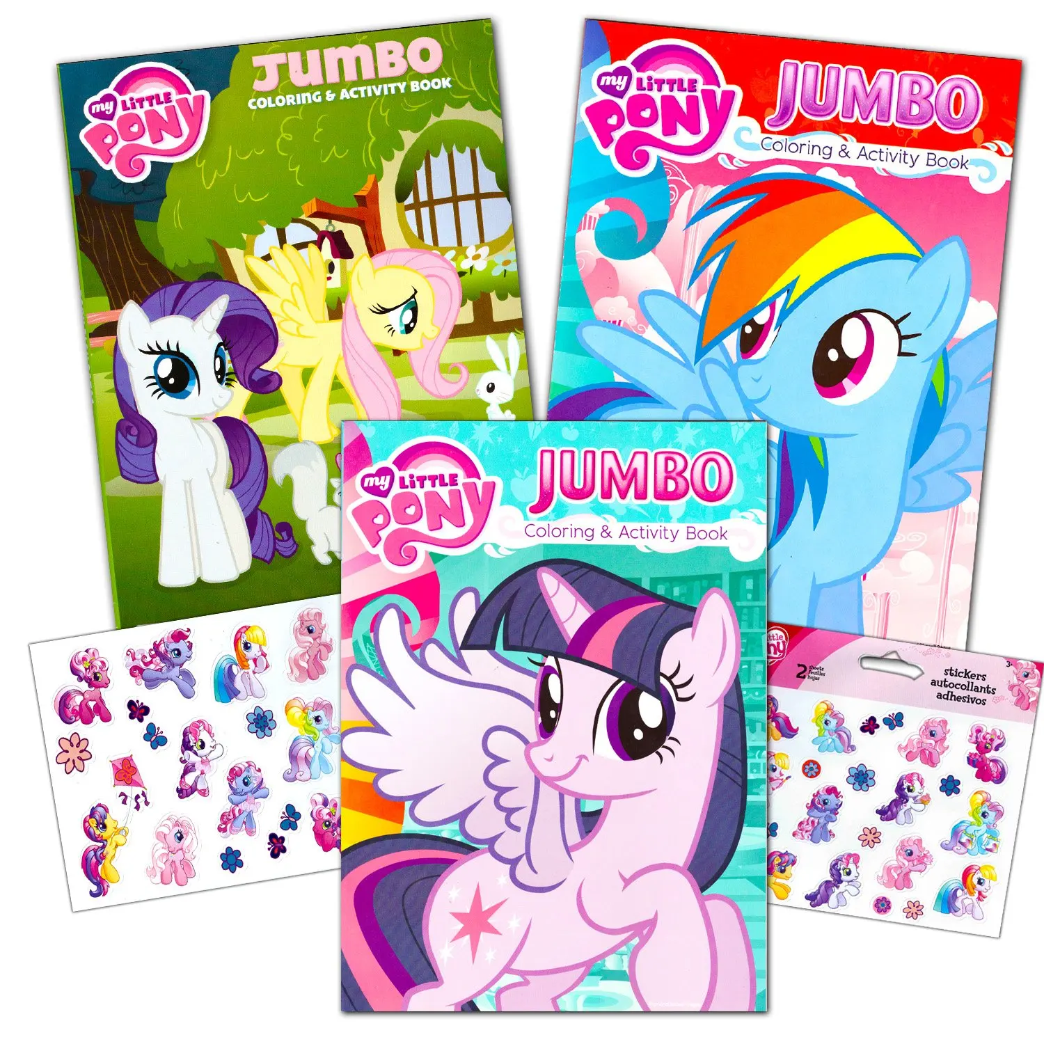 MLP Sticker Bendon Big My Little Pony Art /& Ring Set with Little Pony Memo Pads Coloring Pop Up Characters Too Crayons Puzzle /& Coloring Book Ring Set