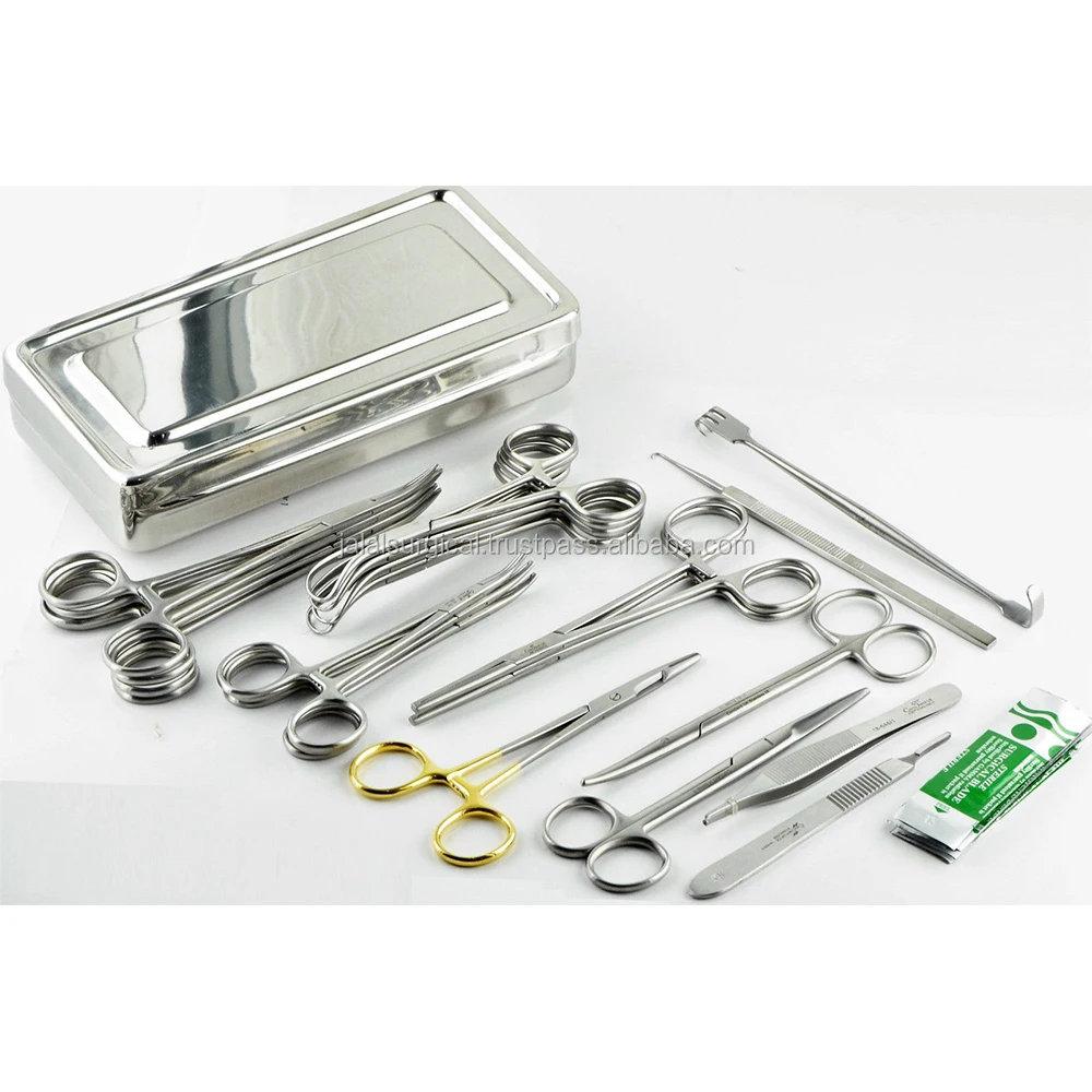 Veterinary General Surgery Set Suture Pack Of 43 Instruments In Box Ce