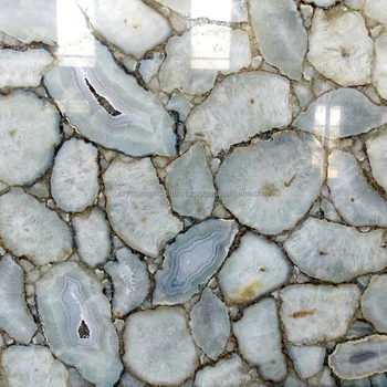 White Agate Quartz Countertop Semiprecious Stone Slabs Buy