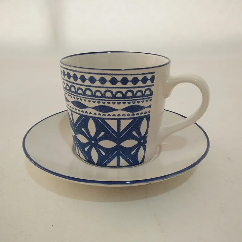 wholesale high quality fashion ceramic cup and saucer