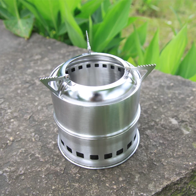 

Camping Stove Stainless Steel Backpacking Stove Potable Wood Burning Stoves for Picnic BBQ Camp Hiking