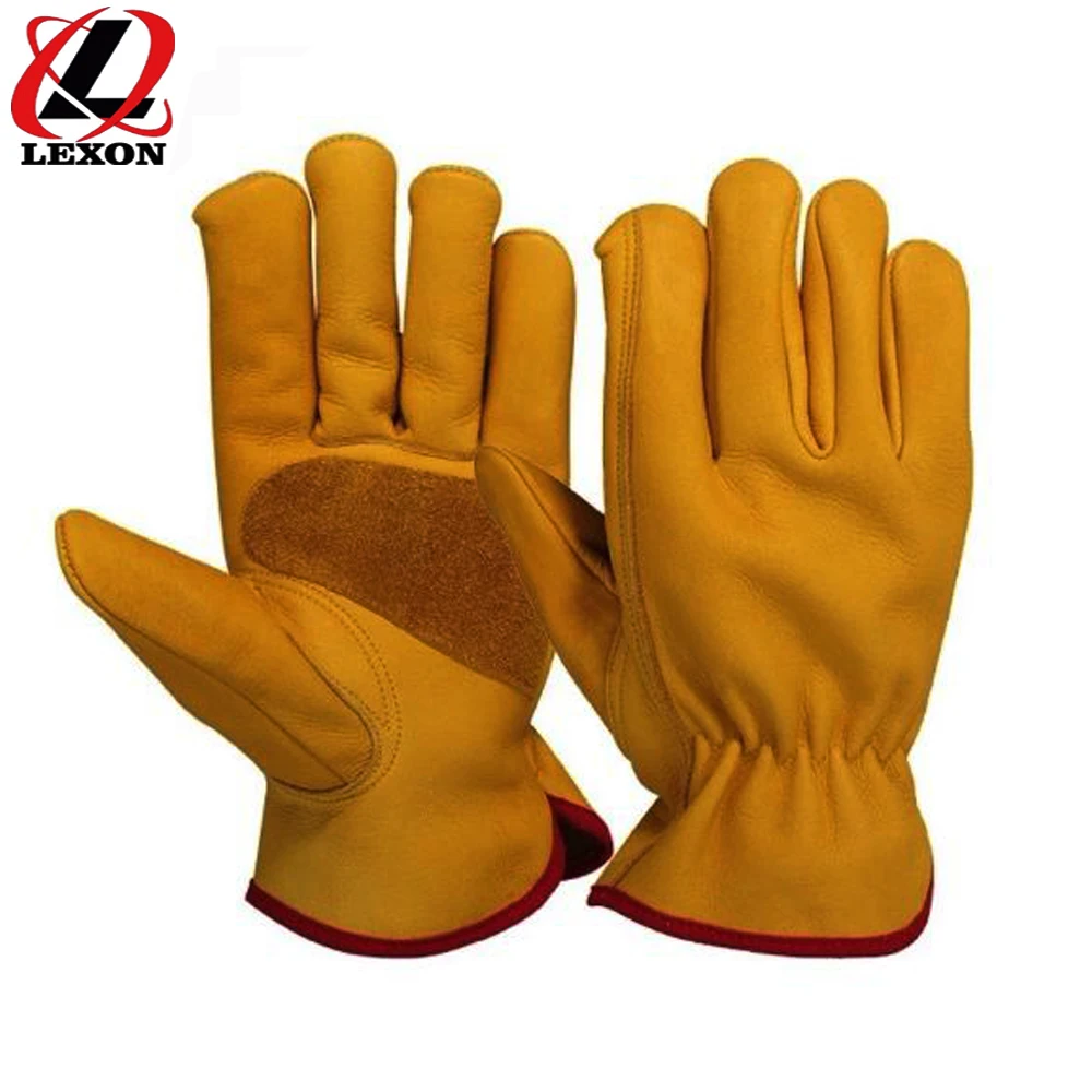 cheap leather work gloves