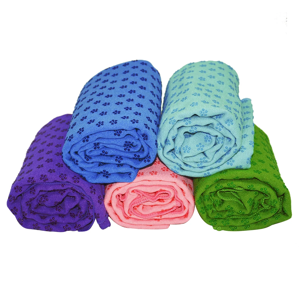 Suede eco friendly material organic non slip yoga mat towel