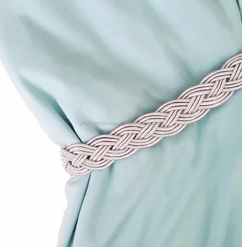 Silver Pair Of Braided Tiebacks Rope Curtains Holdbacks Curtain