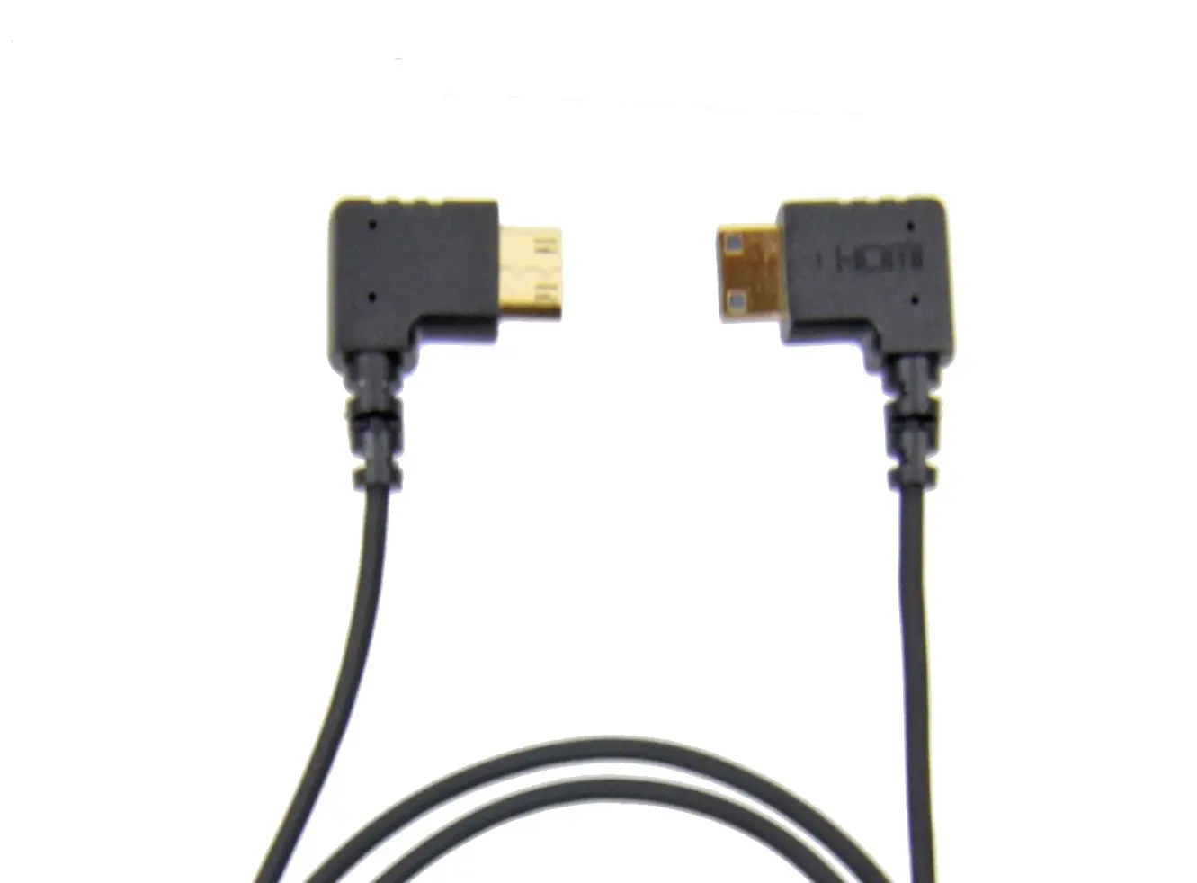 CMR UltraFlex Micro Right Angle HDMI Male To Standard HDMI Male Cable 15 Inches