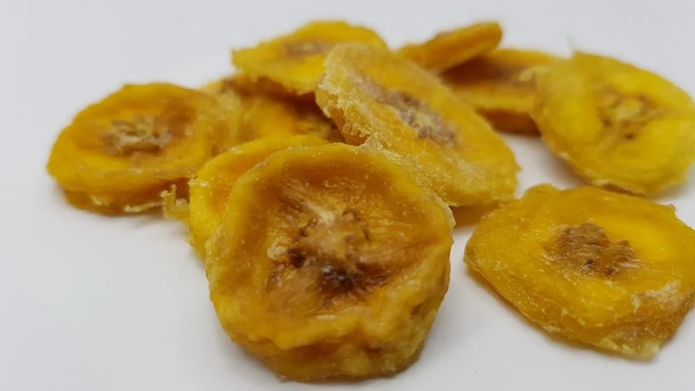 
Dried dehydrated banana slices coins from Thailand 