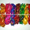 2018 High Quality Solid colors Fuzzy Sari Silk Ribbon with soft fringes