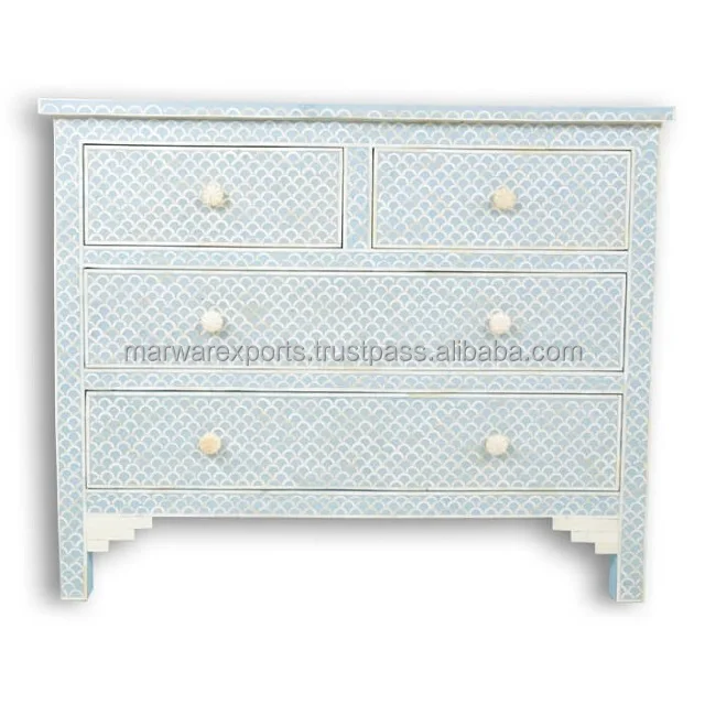 Moroccan Indian Chest Of Drawers With Camel Bone Buy Bone Inlay