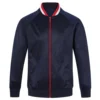 Custom made slim fit track jacket with two pocket best for Team running jacket