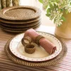 Rattan charger round plate