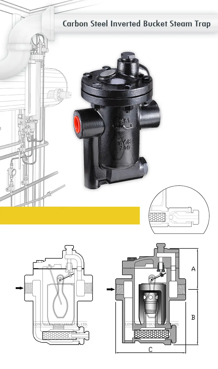 Taiwan Brand Industry Inverted Bucket Carbon Steel Steam Trap Buy