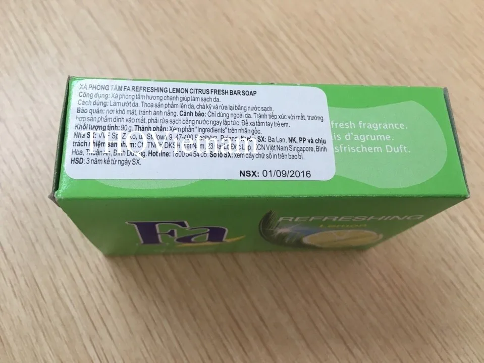 [thq Vietnam ] Fa Refreshing Lemon Citrus Fresh Bar Soap 90gr*24units Buy Bar Soap,Lemon Bar
