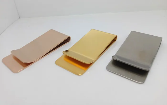 Custom Design Coin Bezel Pocket Cash Clip Blank Stainless Steel Metal Money Clip With Coin Holder.jpg