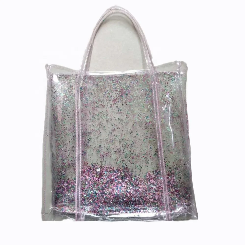 

Shiny Glitter Handbag With Colorful confetti