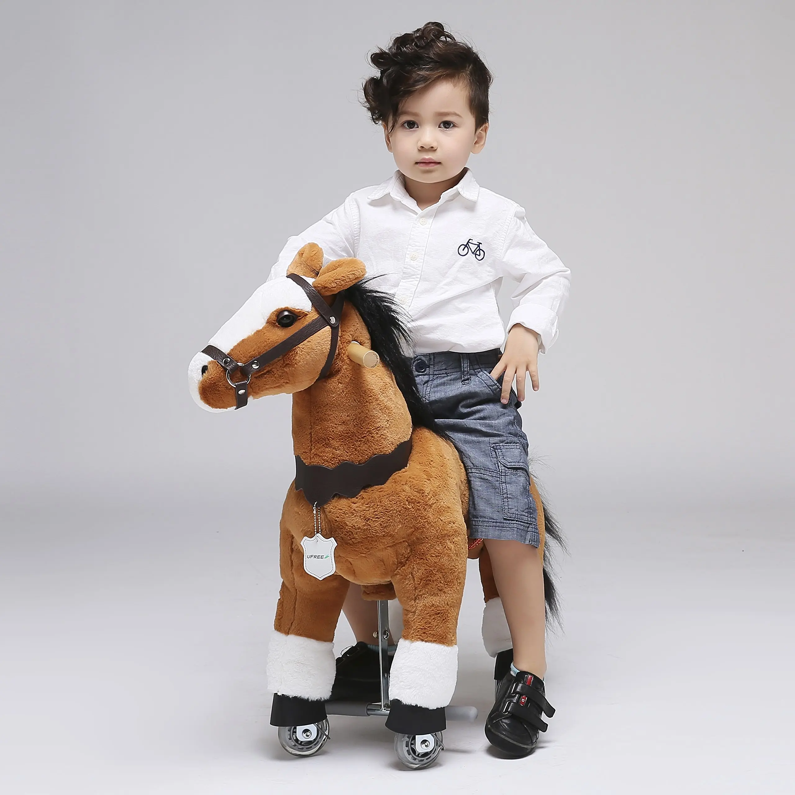 sit on moving horse toy