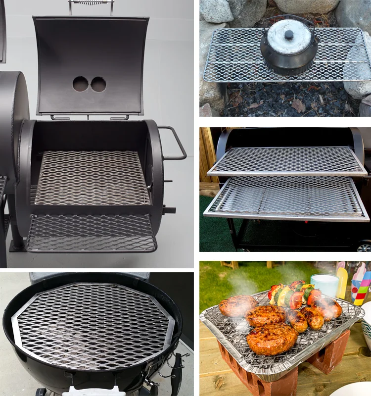 Wearresisting And Economical Outdoor Expanded Metal Bbq Grill Mesh