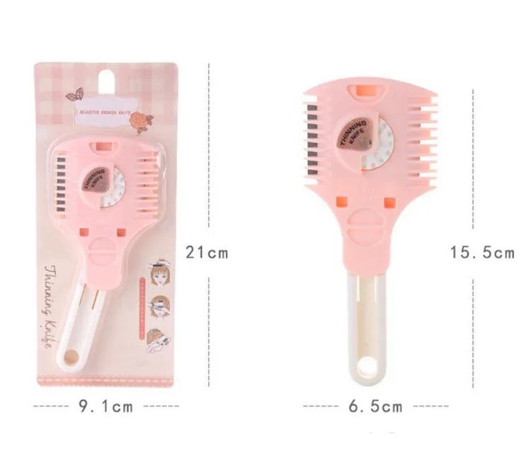 Beauty Tools Plastic Triple Hair Scissors Bang Hair Thinning