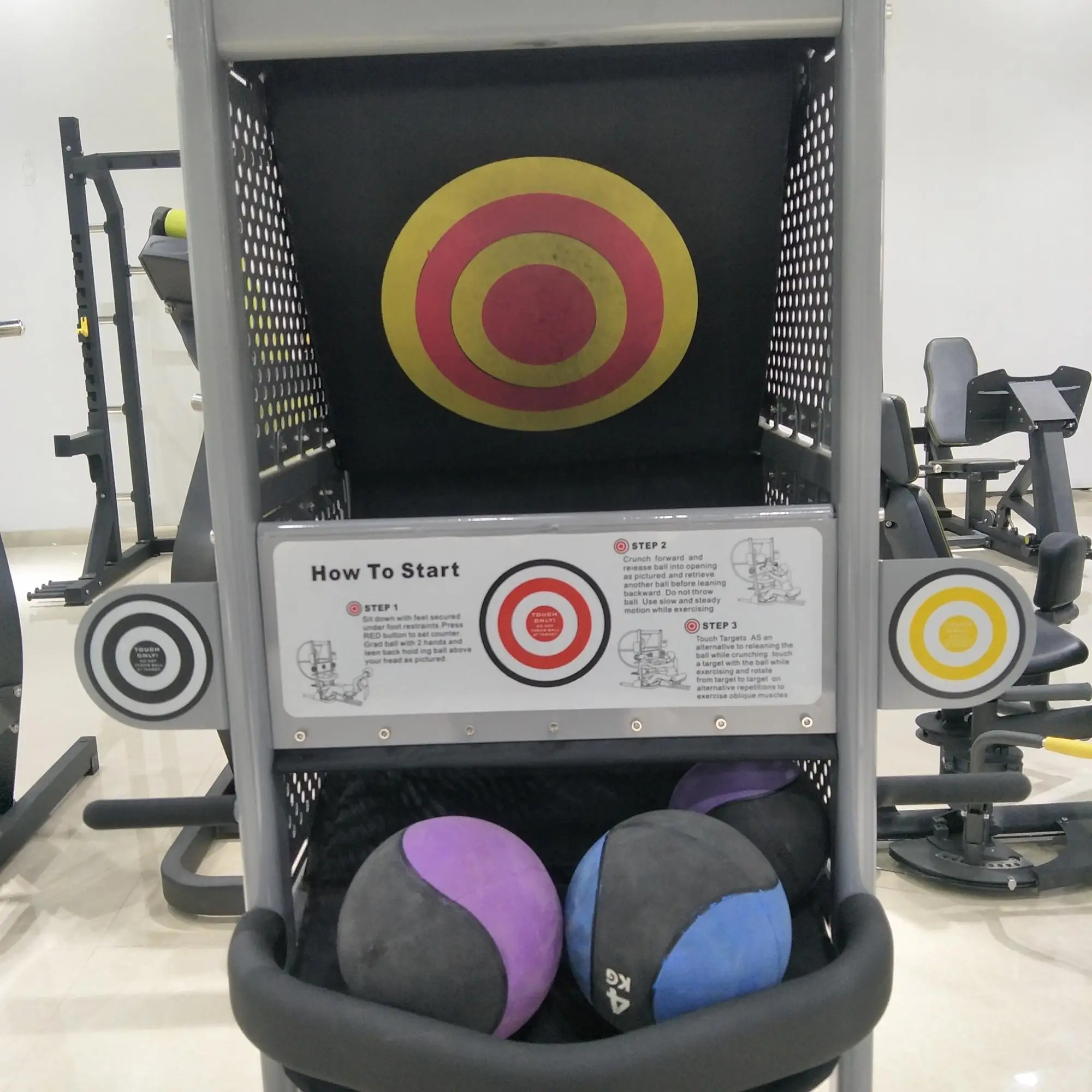 Medicine Ball Shooting Fitness Equipment Commercial Cardio Gym