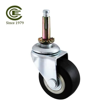 Cce Caster 2 Rubber Stem Casters Wheel For Chairs Wood Leg Buy 2 Inch Grip Neck Stem Rubber Swivel Caster Wheels Grip Stem Caster Pu With Metal