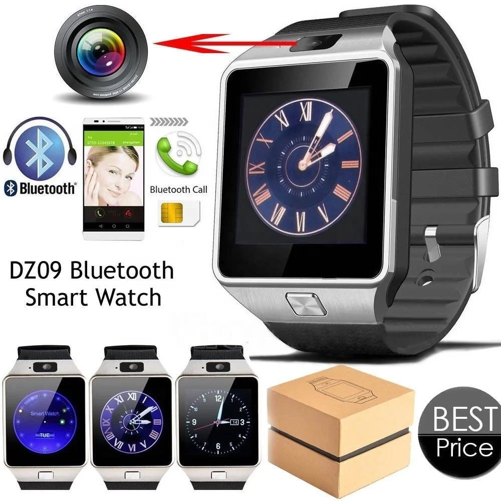 

Redlemon Smartwatch Reloj Inteligente Dz09 Chip Sim Whats app, Black;silver;gold