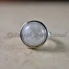 new arrival blue fire natural rainbow moonstone bezel setting 925 sterling silver thanksgiving ring