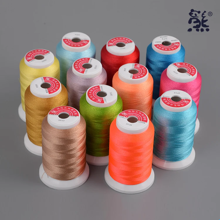 120d/2 Embroidery Thread Polyester Filament Yarn - Buy Embroidery ...