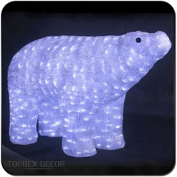 acrylic christmas polar bear