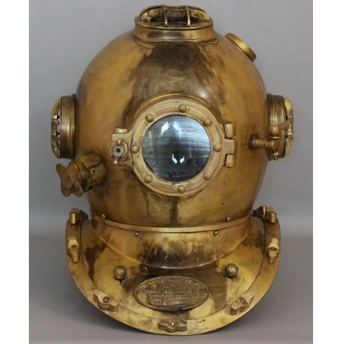 Iron Divers Helmet U.S Navy 7" Vintage Scuba Mini Diving Helmet Maritime Brass 