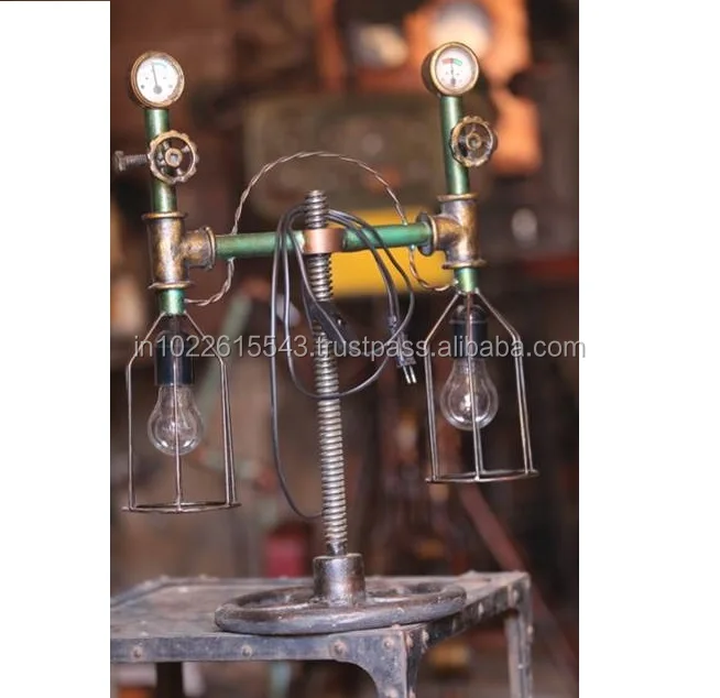 Industrial Antique Drop Down Bulb Design Table Lamp