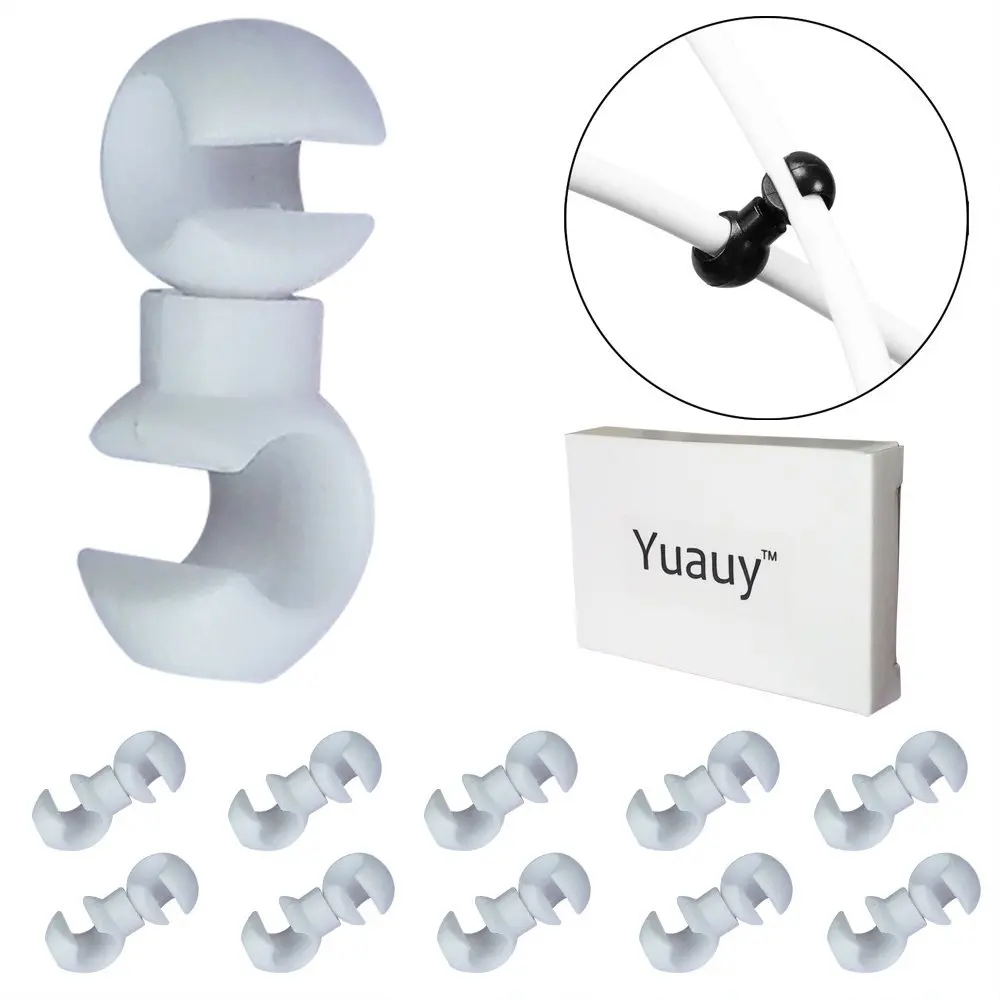 Bike MTB Cable Holder Bike Housing Tidy Guide Clip Tube Clamp Ties Brake 10pcs