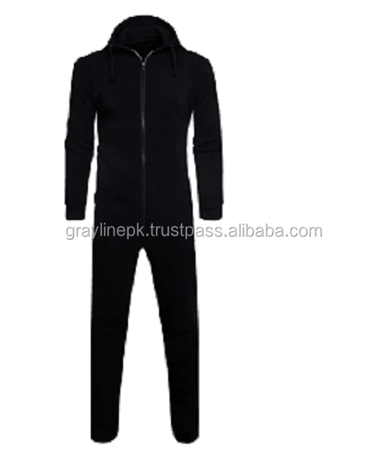 black tracksuit jumpsuit