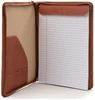 Simple leather presentation folder with inside pocket / Personalized leather portfolio and padfolio in luxurious leather