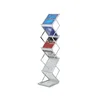 portable transparent acrylic literature holder magazine display rack