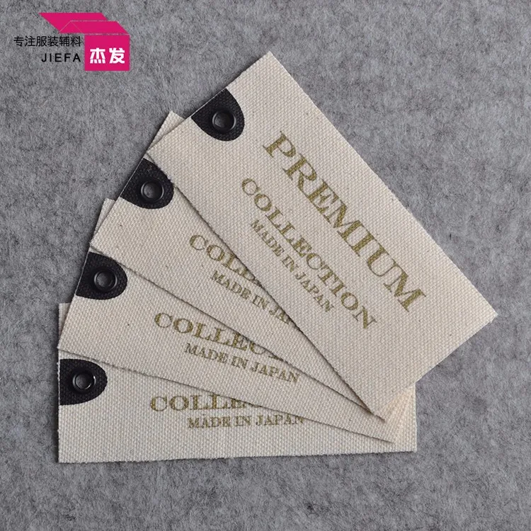 High Quality Canvas Custom Hang Tag With Grommet And String For Label ...